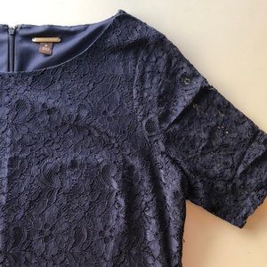 Navy blue lace dress